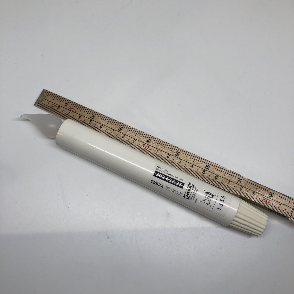 IKEA Flameless Taper Candles x13 302.652.25 White Battery Powered AA 8" - Picture 4 of 4